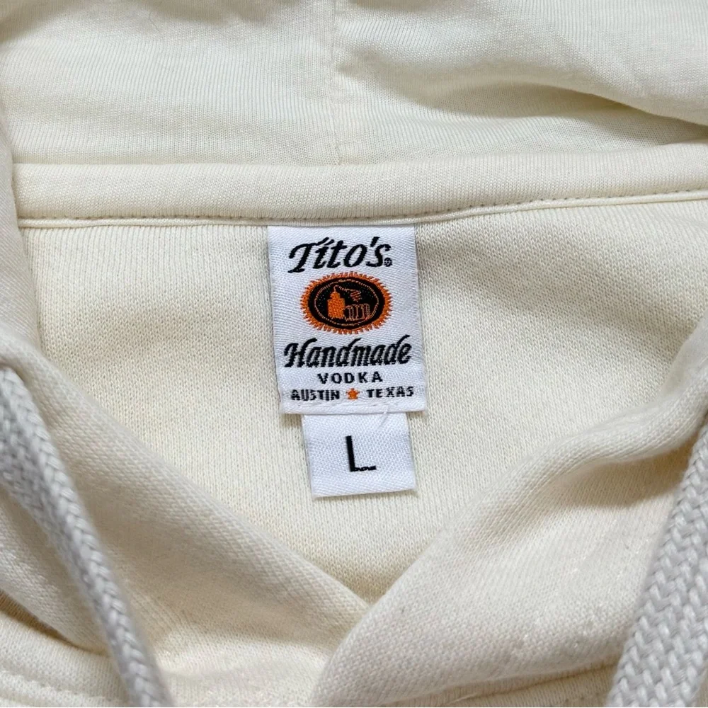 Cream Hoodie - Men's Sweatshirt - Picture 5 of 6